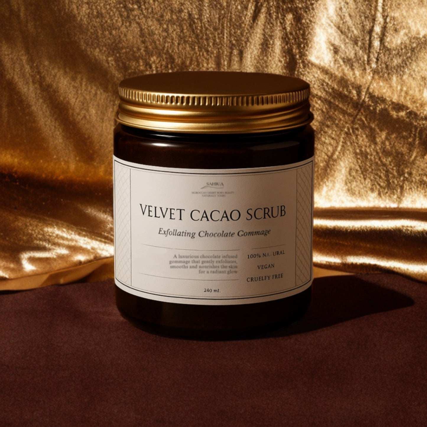 Velvet chocolate scrub